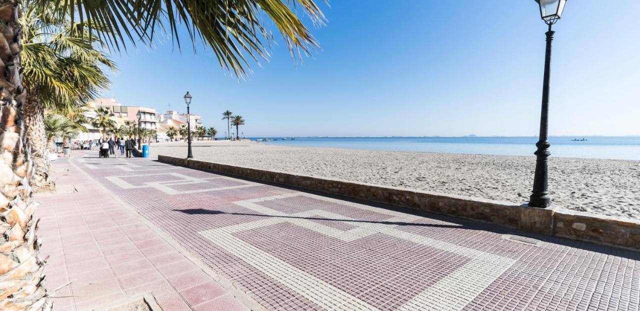 Apartamento Las Palmeras - Con Terraza, Barbacoa, Aire Acondicionado Y A 250M De La Playa! Los Alcázares Extérieur photo